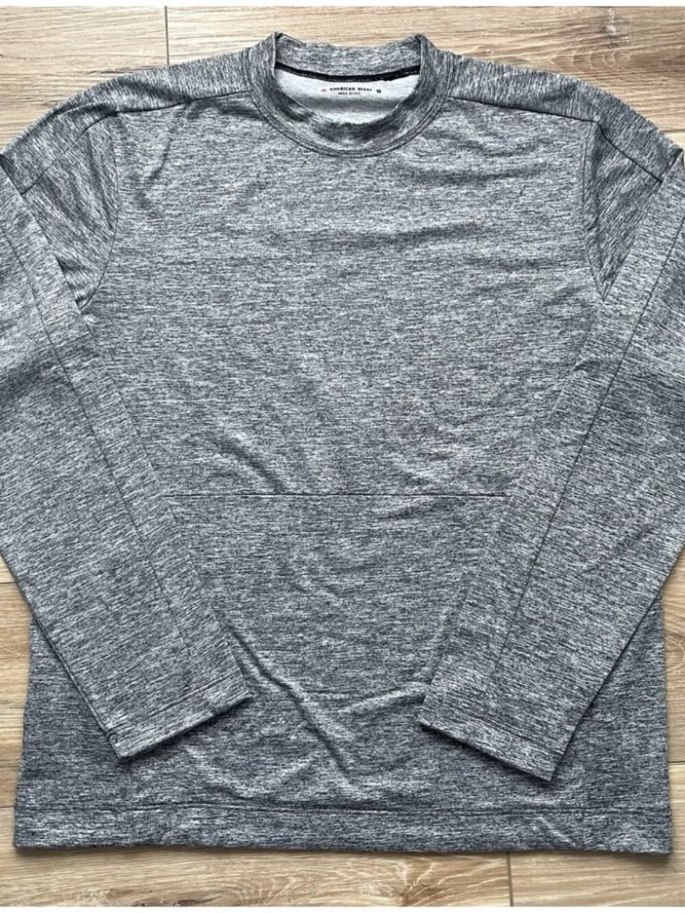 American Giant Gray Crewneck Sweatshirt With Pockets- Men Size Small
